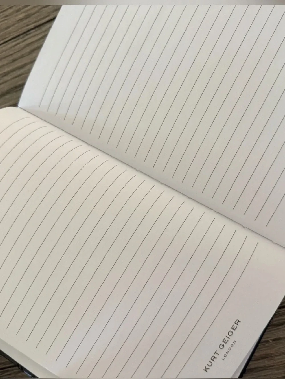 Kurt Geiger London Shoreditch Quilted Leather Notebook Journal – Black 🖤🦅